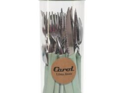 Set de Cubiertos Carol Areia + Envase 24 Piezas 32024