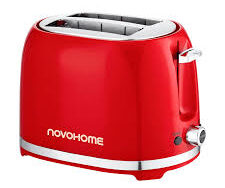 Tostadora Vintage 2 Rebanadas 7 Niveles Novohome 700W NH-O028