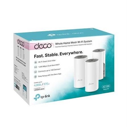 Router Wi-fi Mesh Tp-link Deco E4 Blanco Ac1200 Megasoft