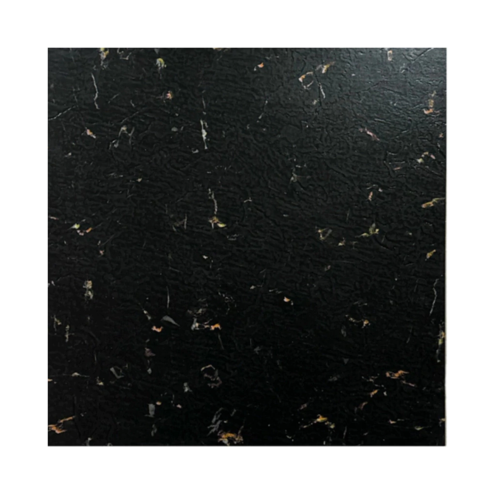 Piso Vinilo Cuadrado 60x60 Autoadhesivo Negro PBM005