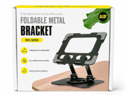 Soporte De Metal Ajustable Tablet Celular Metálico Giro 360 NO.S955
