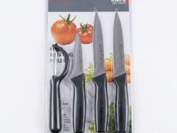 Set x 4 Piezas Cuchillo + Pelapapa Kusion SEU-09