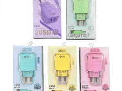 Cargador Ibek Carga Rapida V8 2USB IB-4803
