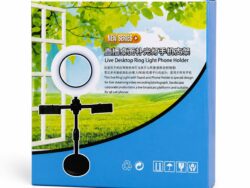 Aro de Luz Para Escritorio Doble Soporte Para Celular 16cm SEL-ARO