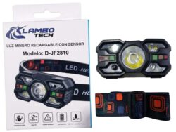 Luz Minera Recargable con Sensor Lambo Tech D-JF2810