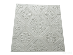 Vinilo Placa 3D Blanco con Diseño 012009 70x70cm