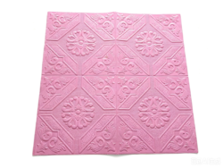 Vinilo Placa 3D Rosa con Diseño 052009 70x70cm