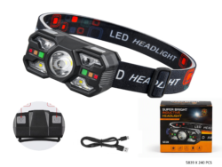 Linterna Vincha Minera Luz Recargable Usb 5839