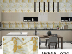 Rollo Vinilo Simil Mamol Blanco Dorado 60x200cm WMA-076