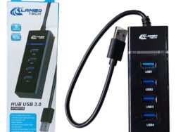 Adaptador Hub Usb Lambo Tech 4 Puertos 3.0 USB-04 A-8010-4