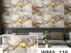 Rollo Vinilo Simil Mamol Gris con Dorado WMA-110 60x200cm
