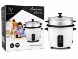 Arrocera Electrica Vapor Antiadherente 900w 2.2L Star Vision Color Blanco
