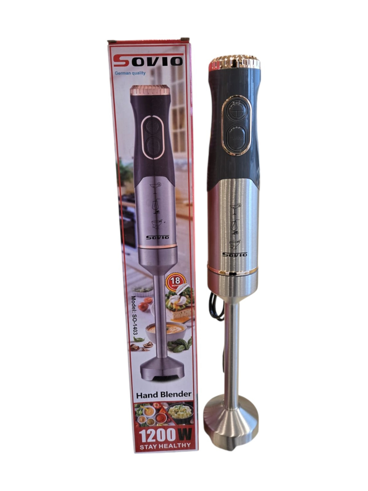 Mini Pimer de Mano SO-1403 Sovio 1200w