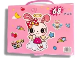 Set De Arte Niños Maleta 68 Piezas Crayones Seis AF24385