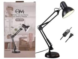 Lampara Escritorio OM-1010 USB Metal 40w Brazo Articulado