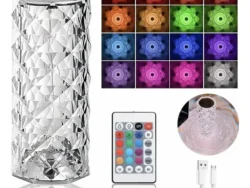 Lampara Velador Led Rgb Multicolor Recargable Tactil Touch NC6698