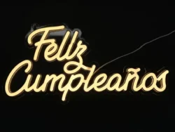 Cartel Luminoso Led Feliz Cumpleaños Neon NC6724
