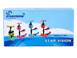 Monopatin 3 en 1 Infantil Con Asiento Star Vision Vaquita San Antonio
