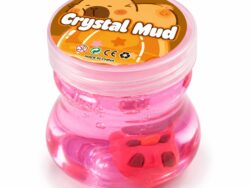 Slime Frasco Chico Adorno Con Muñeco Capibara Crystal Mud 24065