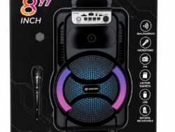 Parlante Inalambrico Con Bluetooth Con Luz LED y Microfono BT-8105