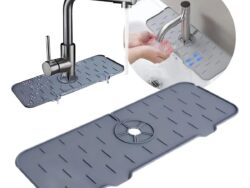 Tapete Escurridor Silicona Para Canilla Baño Bacha Antigoteo NO.99387
