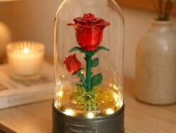 Caja Musical Rosa Encantada Con Movimiento Luz Y Musica YL2065-2