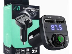 Cargador De Auto Bluetooth X8 Radio Manos Libres C-CQ909