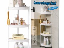 Estante Esquinero de 4 Niveles con Ruedas OM 9608