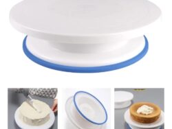 Plato Giratorio Base Pie 28cm Plastico Reposteria Torta PGP-001A