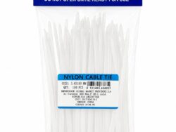 Precintos Plastico blanco  3.6x150mm X100u 10142