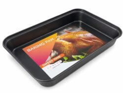Asadera Teflonado Negro Para Horno 34cm