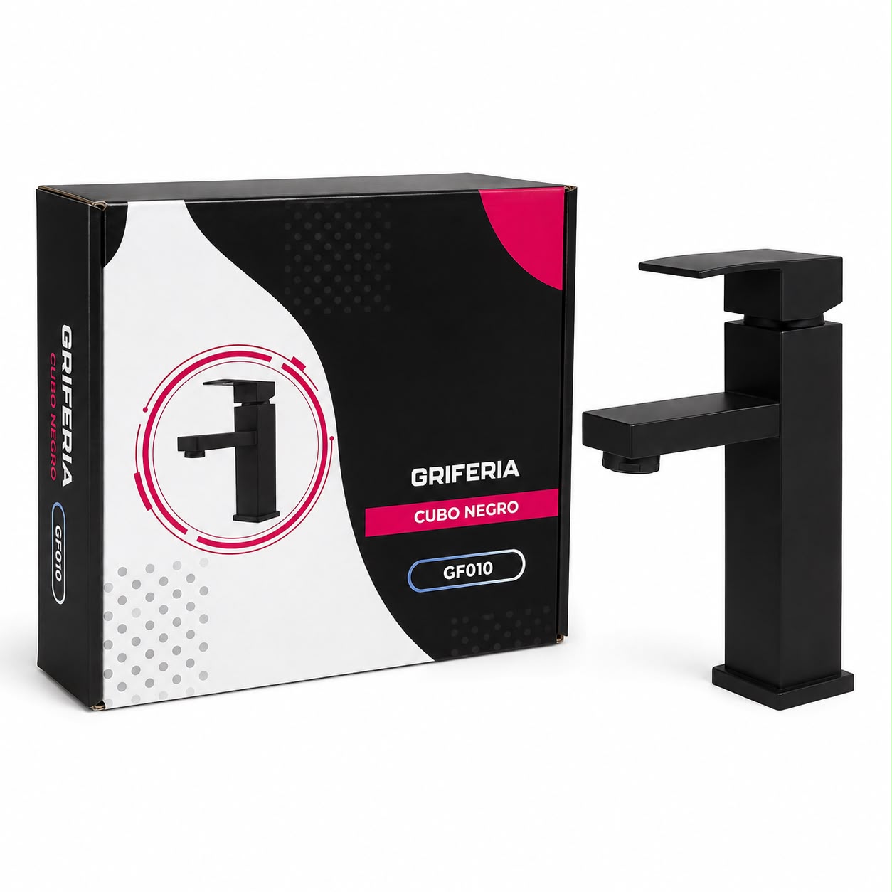 Griferia Cubo Negro GF010 Somostec