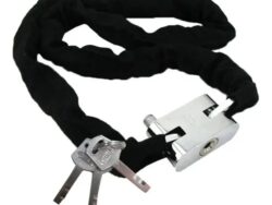Cadena Linga Enfundada Con candado 3 Llaves Moto Bicicleta G1864