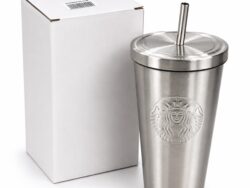 Vaso con Sorbete Simil Starbuks Caja Blanca RM45-58 500ML