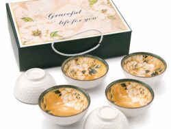 Set x 6 Cuencos De Ceramica Con Caja Verde RM45-62