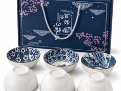 Set x 6 Cuencos De Ceramica Caja Azul RM45-63