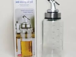 Aceitera Vidrio Acero Inoxidable 300 Ml RH-443