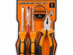Set de 3 Destornillador + Pinza + Cinta Yanyi 5 Pcs 6038 K-64283