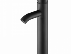 Griferia De Baño Alta Redonda Negro Suono HOG0293