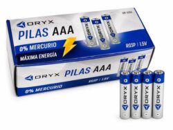 Pila AAA Oryx Caja 60u. OR-0156 Sin Mercurio