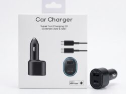 Cargador Para Auto Carga Rapida 2.0 Tipo C 45w y 15w