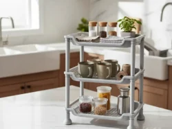 Organizador Plastico 3 Estantes Gris CD29251