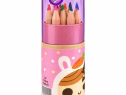 Pack x 12 Lapices Colores Tubo Infantil Escolar