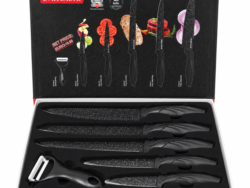 Set de 6 Cuchillo Mango Curvo MB-0461