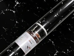 Rollo Vinilo Negro con Blanco 1.20mts x 3mts Marquina WS1200X3000.BILBAO
