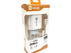 Cargador Carga Rapida Vozk 3.1A Tipo C