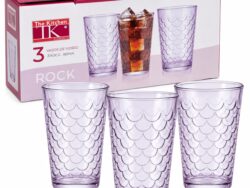 Pack x 3 Vaso de Vidrio Rock The Kitchen 340cc 112YL/WH3