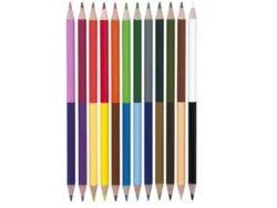 Lapices De Colores Doble Punta 12 = 24 Colores Classin 9002-12