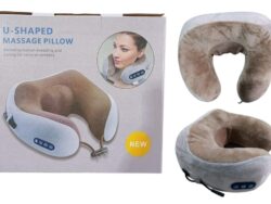 ALMOHADA MASAJEADOR ELECTRICO CUELLO CERVICAL RECARGABLE D-08331