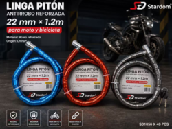 Linda Cadena Metalica Para Moto Bicicleta Stardom SD1056 22cmx1.2m